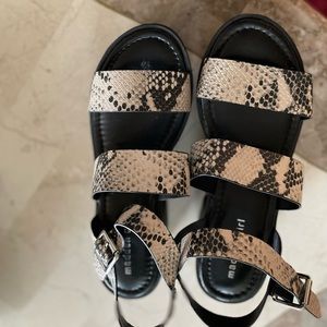 Madden girl Snake print platform never worn